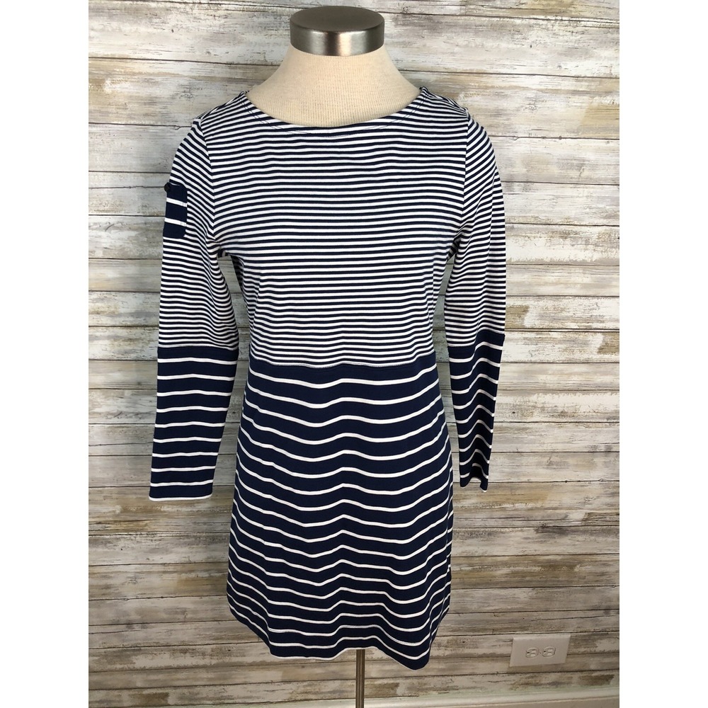 VIneyard Vines Dress Mixed Striped Knit Long Sleeve Coastal Size XSMALL